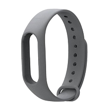 Ремешок на запястье, браслет для XIAOMI Mi Band 2, силикон, цвет серый Ремешок на запястье, браслет для XIAOMI Mi Band 2, силикон, цвет серый
