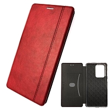 Чехол книжка NEW для SAMSUNG Galaxy S20 Ultra (SM-G988), экокожа, визитница, цвет красный.