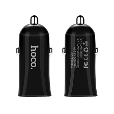 АЗУ (Автомобильное зарядное устройство) HOCO Z12 Elite, 2.4A, 2 USB, цвет черный АЗУ (Автомобильное зарядное устройство) HOCO Z12 Elite, 2.4A, 2 USB, цвет черный