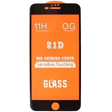 Защитное стекло 21D для APPLE iPhone 7 Plus, iPhone 8 Plus, цвет окантовка черный Защитное стекло 21D для APPLE iPhone 7 Plus, iPhone 8 Plus, цвет окантовка черный