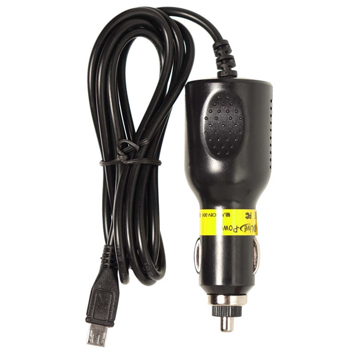 АЗУ (Автомобильное зарядное устройство) LP4 с кабелем Micro USB, 2А, длина 3.5 метра, цвет черный АЗУ (Автомобильное зарядное устройство) LP4 с кабелем Micro USB, 2А, длина 3.5 метра, цвет черный
