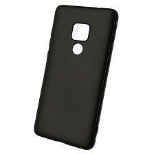 Чехол накладка для HUAWEI Mate 20 (HMA-L29), силикон, матовый, цвет черный Чехол накладка для HUAWEI Mate 20 (HMA-L29), силикон, матовый, цвет черный