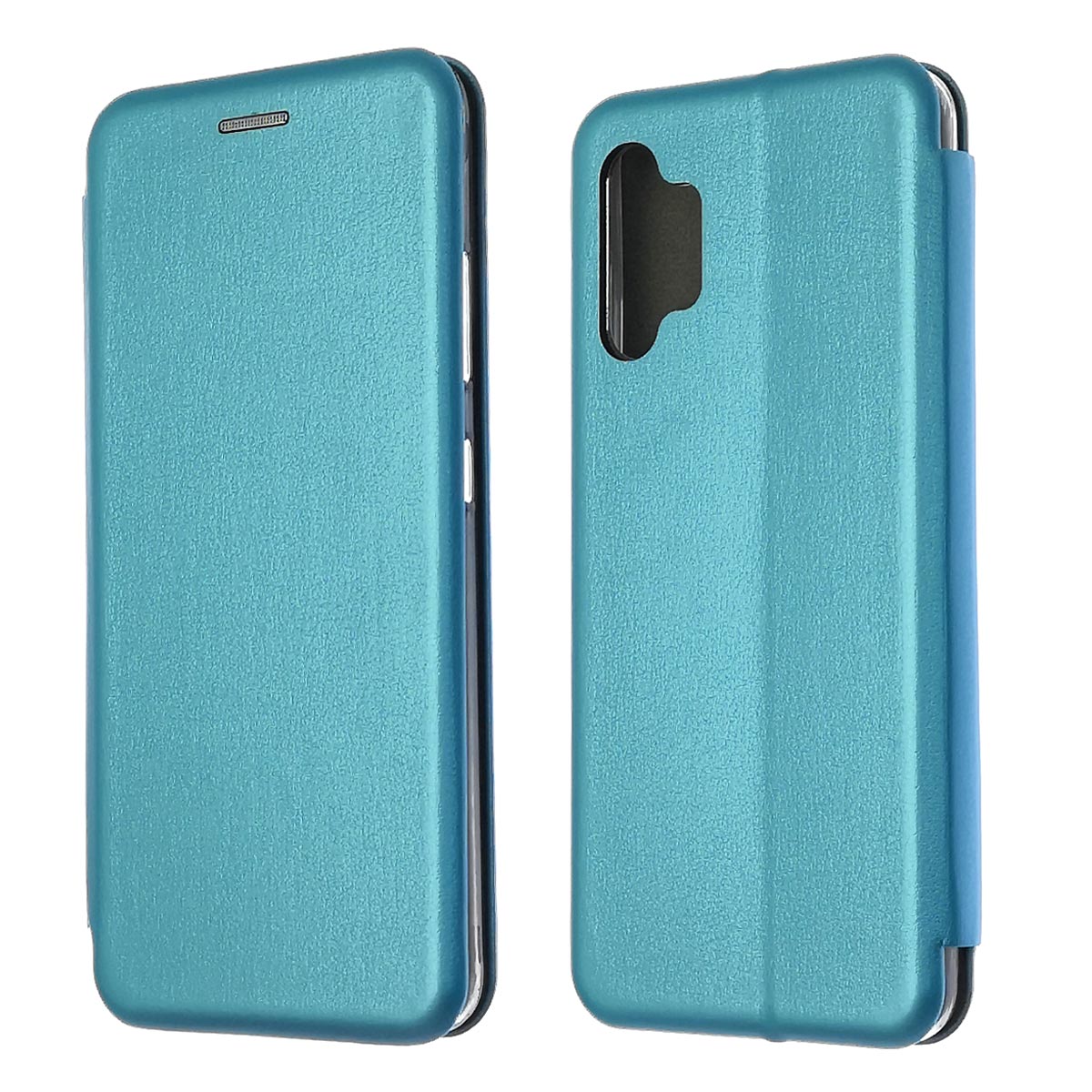 Чехол книжка STYLISH для SAMSUNG Galaxy A32 4G (SM-A325F), экокожа, визитница, цвет голубой