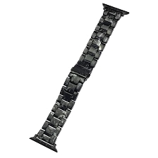 Ремешок для APPLE Watch 38 - 40 мм, имитация керамики, цвет черный. Ремешок для APPLE Watch 38 - 40 мм, имитация керамики, цвет черный.