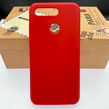 Чехол накладка Silicon Cover для HUAWEI Honor V20, View 20, силикон, бархат, цвет бордовый.