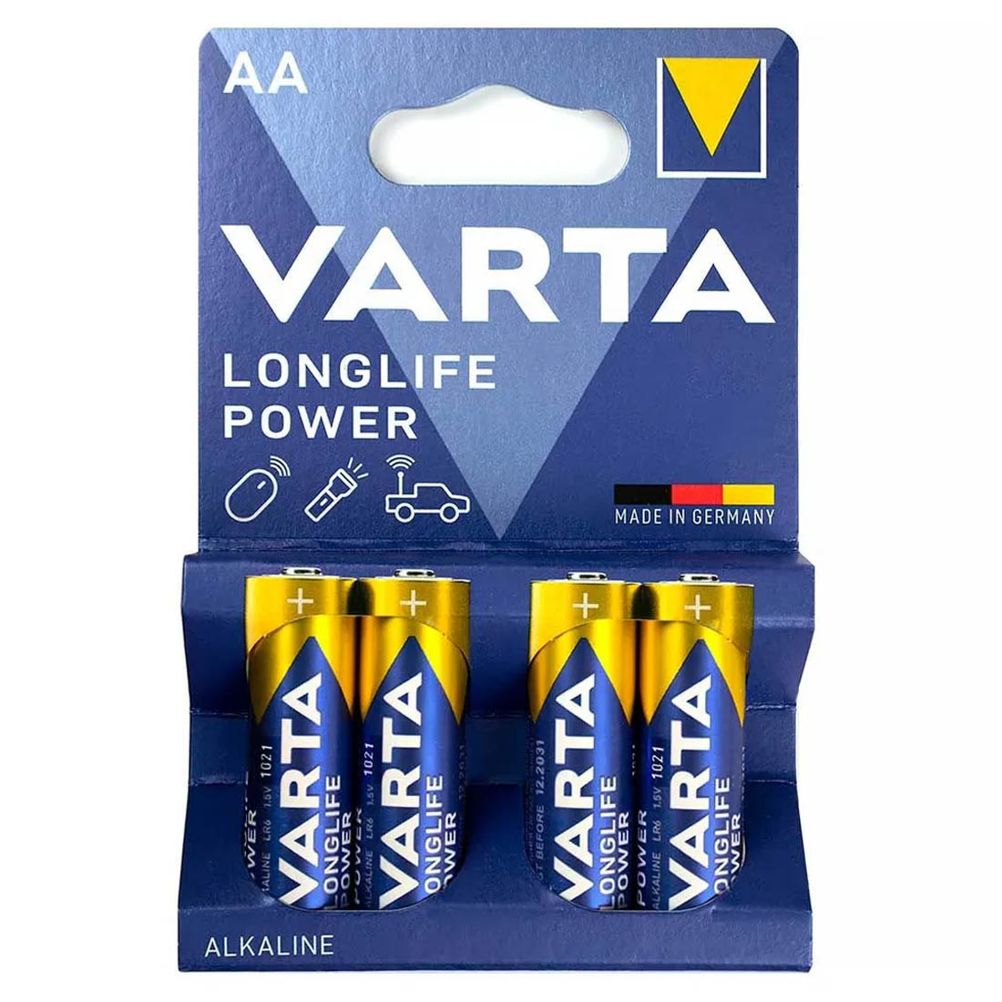 Батарейка VARTA LONGLIFE POWER LR03 AA BL4 Alkaline 1.5V