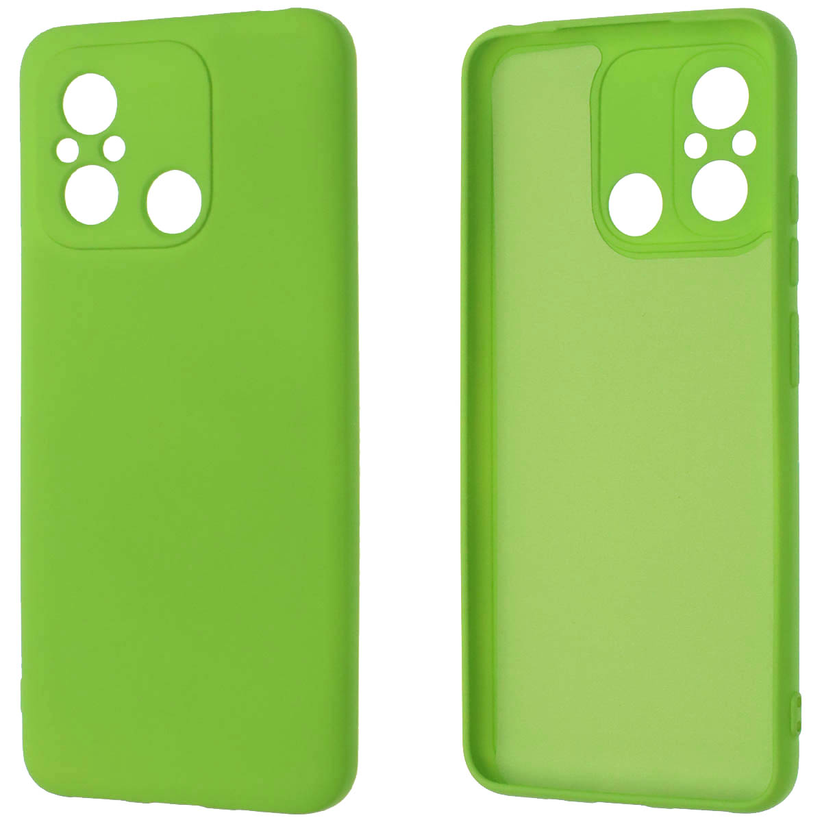 Чехол накладка NANO для XIAOMI Redmi 12C, XIAOMI POCO C55, силикон, бархат, цвет ярко зеленый Чехол накладка NANO для XIAOMI Redmi 12C, XIAOMI POCO C55, силикон, бархат, цвет ярко зеленый