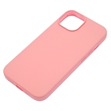 Чехол накладка Silicon Case для APPLE iPhone 14 (6.1"), силикон, бархат, цвет розовый