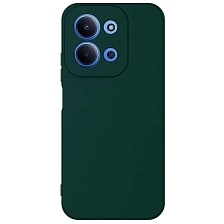 Чехол накладка NANO для XIAOMI Redmi 15C, POCO C85, защита камеры, силикон, бархат, цвет темно зеленый