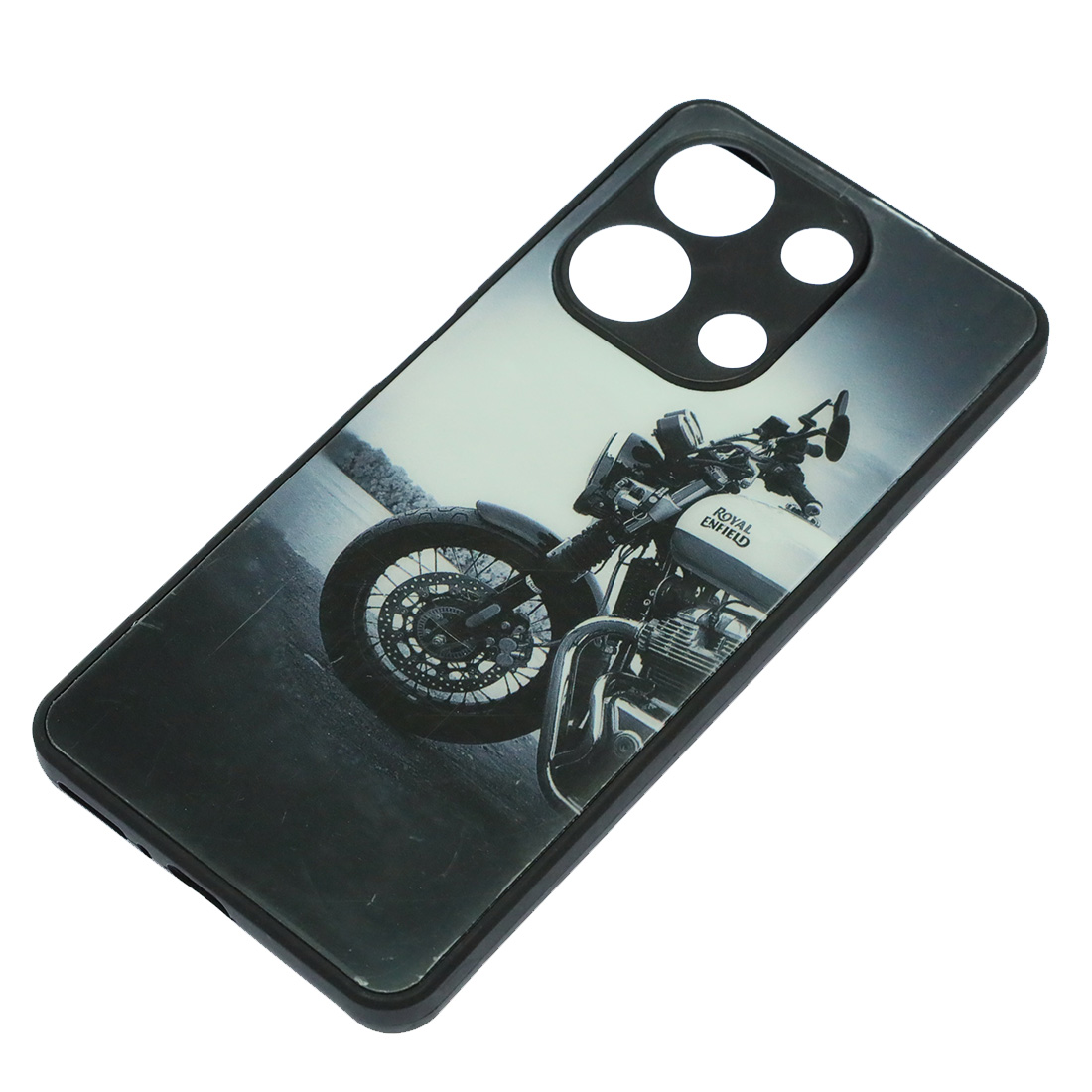 Чехол накладка для XIAOMI Redmi Note 13 4G, защита камеры, пластик, силикон, рисунок Royal ENFIELD Чехол накладка для XIAOMI Redmi Note 13 4G, защита камеры, пластик, силикон, рисунок Royal ENFIELD