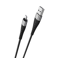 Кабель BOROFONE BX32 Advantage, Lightning 8-pin, длина 1 метр, ток 2.4A, цвет черный Кабель BOROFONE BX32 Advantage, Lightning 8-pin, длина 1 метр, ток 2.4A, цвет черный
