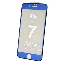 Защитное стекло Live Power 4D для APPLE iPhone 7, iPhone 8, цвет окантовки синий Защитное стекло Live Power 4D для APPLE iPhone 7, iPhone 8, цвет окантовки синий