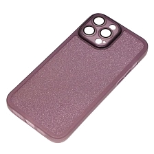 Чехол накладка Shine для APPLE iPhone 13 Pro Max, силикон, блестки, защита камеры, цвет фиолетовый Чехол накладка Shine для APPLE iPhone 13 Pro Max, силикон, блестки, защита камеры, цвет фиолетовый