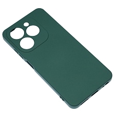 Чехол накладка NANO для INFINIX HOT 40i, Smart 8, SMART 8 Plus, силикон, бархат, цвет темно зеленый Чехол накладка NANO для INFINIX HOT 40i, Smart 8, SMART 8 Plus, силикон, бархат, цвет темно зеленый