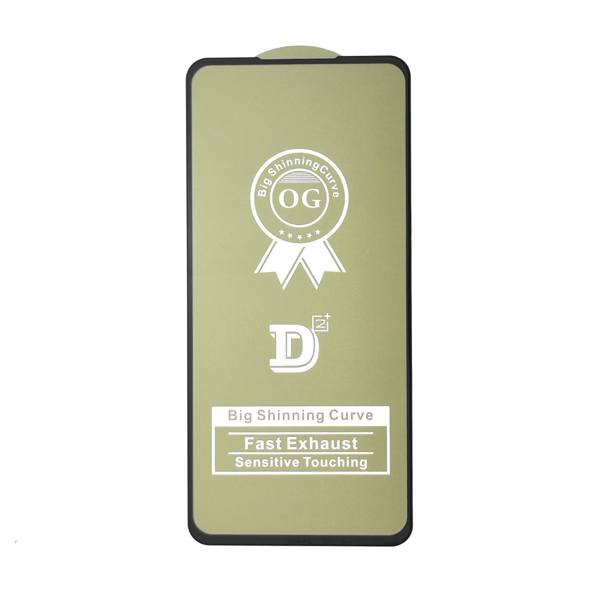 Защитное стекло D2+ PREMIUM для HUAWEI P40 Lite E (ART-L29), цвет окантовки черный.
