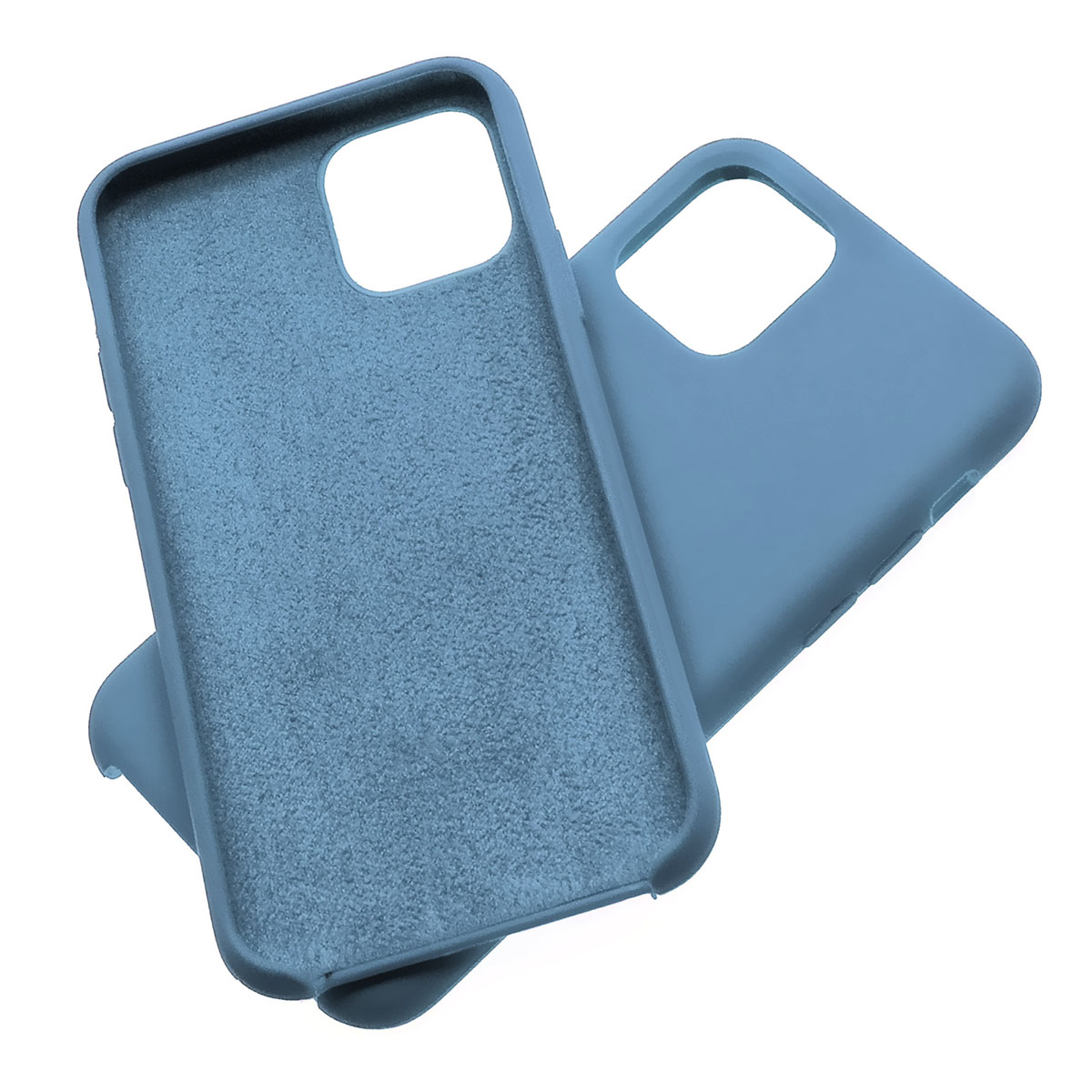 Чехол накладка Silicon Case для APPLE iPhone 11 Pro, силикон, бархат, цвет голубой. Чехол накладка Silicon Case для APPLE iPhone 11 Pro, силикон, бархат, цвет голубой.