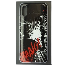 Чехол накладка для XIAOMI Redmi 9A, силикон, рисунок BANG!