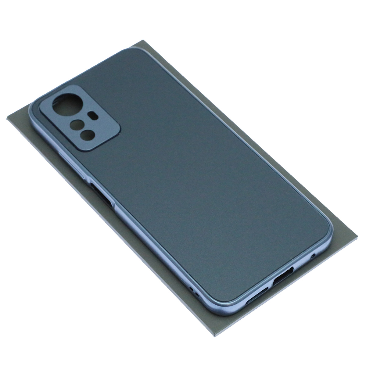 Чехол накладка для XIAOMI Redmi Note 12S, защита камеры, силикон, пластик, цвет темно синий