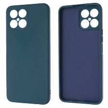 Чехол накладка для HUAWEI Honor X8, силикон, бархат, цвет темно синий Чехол накладка для HUAWEI Honor X8, силикон, бархат, цвет темно синий