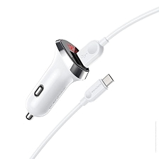 АЗУ (Автомобильное зарядное устройство) BOROFONE BZ15 Auspicious с кабелем Micro USB, 2.4А, 12W, 2 USB, длина 1 метр, цвет белый АЗУ (Автомобильное зарядное устройство) BOROFONE BZ15 Auspicious с кабелем Micro USB, 2.4А, 12W, 2 USB, длина 1 метр, цвет белый