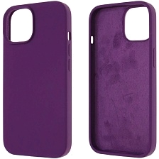 Чехол накладка Silicon Case для APPLE iPhone 15 (6.1"), силикон, бархат, цвет фиолетовый Чехол накладка Silicon Case для APPLE iPhone 15 (6.1"), силикон, бархат, цвет фиолетовый