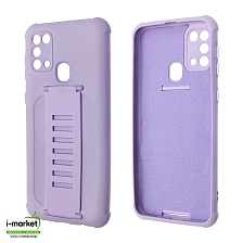 Чехол накладка LADDER NANO для SAMSUNG Galaxy M31 (SM-M315), силикон, держатель, цвет сиреневый Чехол накладка LADDER NANO для SAMSUNG Galaxy M31 (SM-M315), силикон, держатель, цвет сиреневый