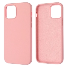 Чехол накладка Silicon Case для APPLE iPhone 12, iPhone 12 Pro, силикон, бархат, цвет розовый Чехол накладка Silicon Case для APPLE iPhone 12, iPhone 12 Pro, силикон, бархат, цвет розовый