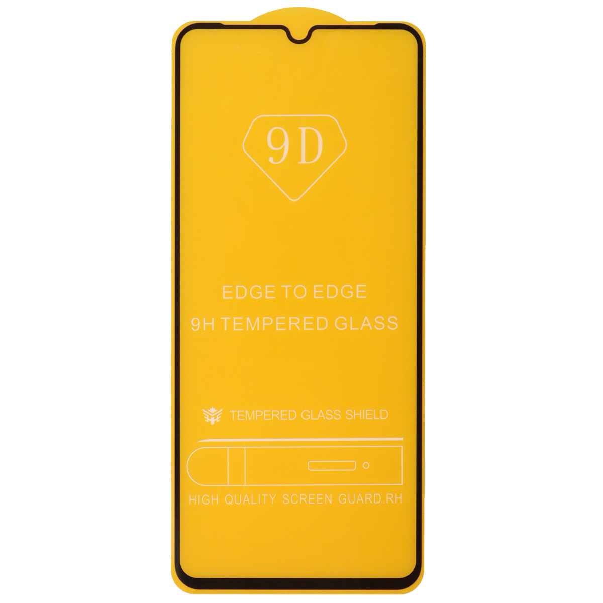 Защитное стекло 9D для XIAOMI Redmi 10C, Redmi 12C, Redmi A3, Redmi A3x, XIAOMI POCO C40, POCO C55, POCO C61, POCO C63, цвет окантовки черный