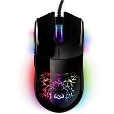 Мышь проводная SVEN RX-G800, игровая, LED подсветка, бесшумные кнопки, 7200 DPI, цвет черный