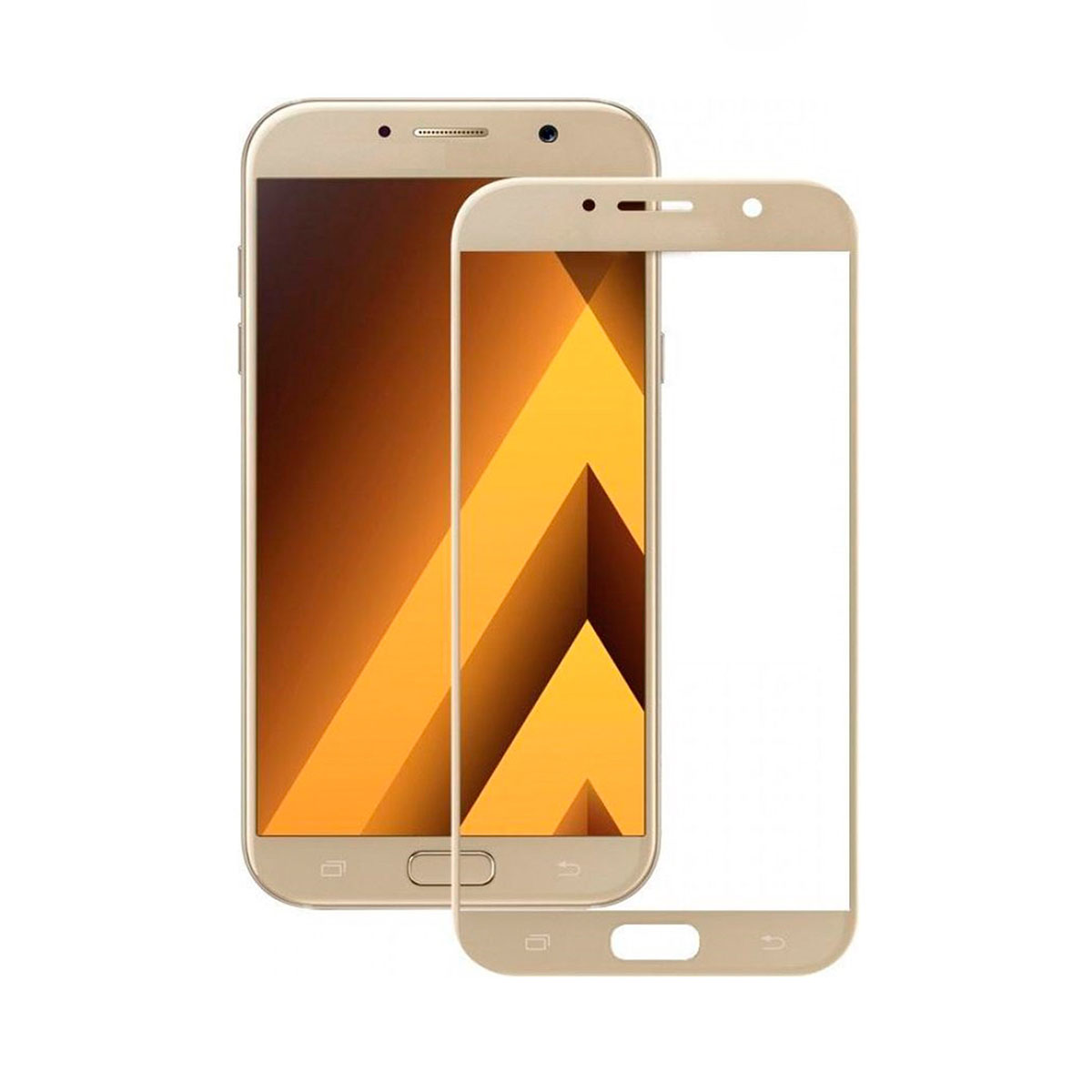 Защитное стекло 9D для SAMSUNG Galaxy J3 2017 (SM-J330F), цвет золотистый Защитное стекло 9D для SAMSUNG Galaxy J3 2017 (SM-J330F), цвет золотистый