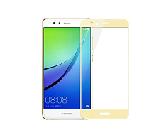 Защитное стекло 2D Glass для Huawei P9 Lite /техпак/золото.