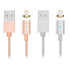 HOCO U16 USB Дата-кабель магнитный коннектор APPLE Lightning 8-pin, 1.2 метра 5V-2.4A, цвет золотистый. HOCO U16 USB Дата-кабель магнитный коннектор APPLE Lightning 8-pin, 1.2 метра 5V-2.4A, цвет золотистый.