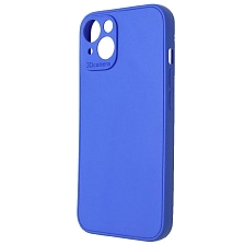 Чехол накладка для APPLE iPhone 13, защита камеры, силикон, цвет синий Чехол накладка для APPLE iPhone 13, защита камеры, силикон, цвет синий