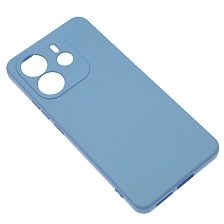 Чехол накладка NANO для XIAOMI Redmi Note 14 4G, защита камеры, силикон, бархат, цвет васильковый Чехол накладка NANO для XIAOMI Redmi Note 14 4G, защита камеры, силикон, бархат, цвет васильковый