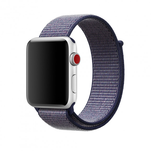 Ремешок для часов Apple Watch (38-40 мм), нейлон, цвет темно синий