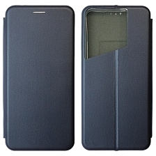 Чехол книжка STYLISH для TECNO POVA 5 4G, экокожа, визитница, цвет темно синий