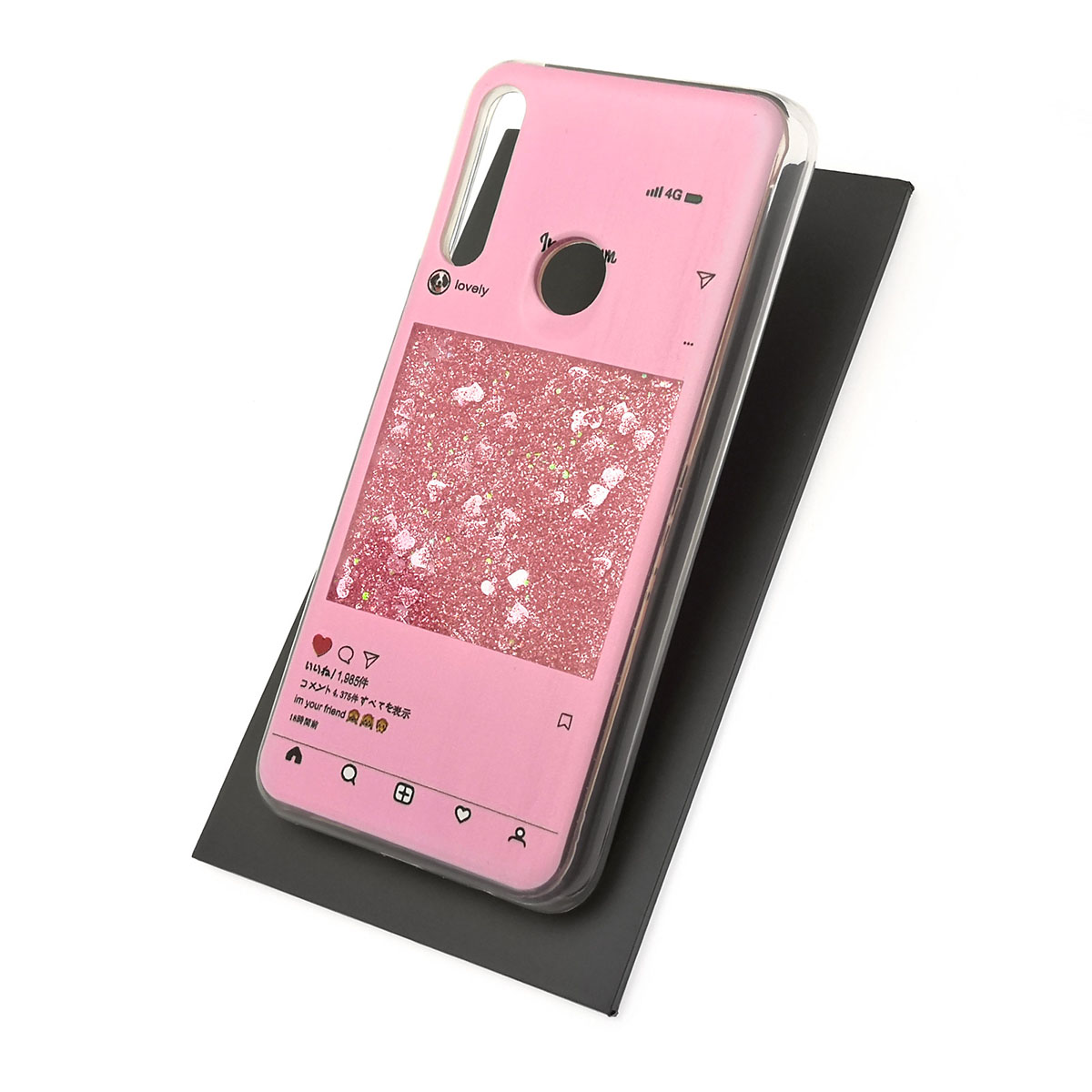 Чехол накладка TransFusion для HUAWEI Honor 9X, P Smart Z, Y9 Prime 2019, OPPO F11 Pro, силикон, переливашка, рисунок Lovely Instagram.