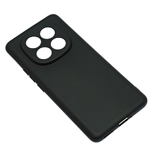 Чехол накладка для XIAOMI Redmi Note 14 Pro Plus, защита камеры, силикон, цвет черный