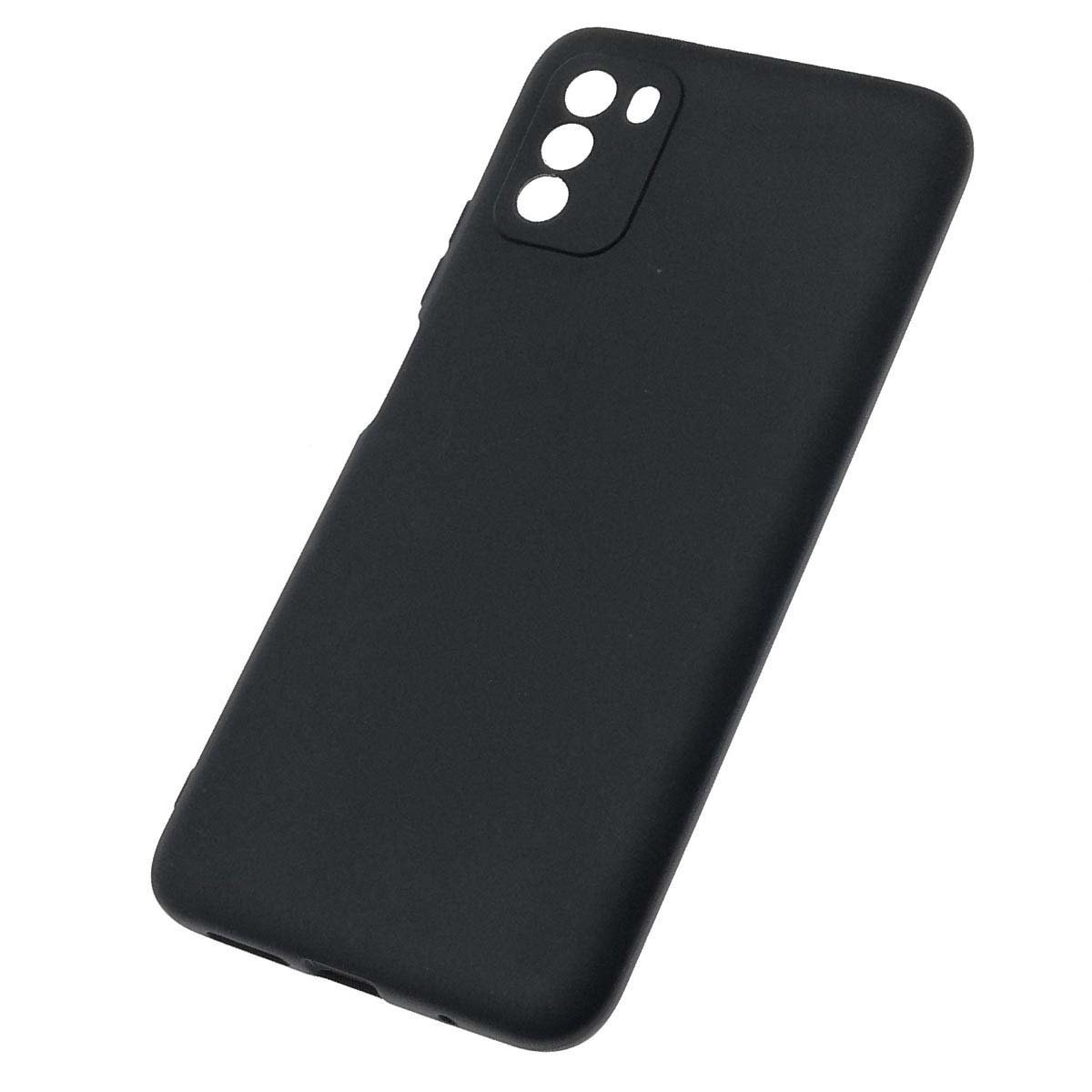 Чехол накладка SOFT TOUCH для XIAOMI POCO M3, силикон, матовый, цвет черный Чехол накладка SOFT TOUCH для XIAOMI POCO M3, силикон, матовый, цвет черный