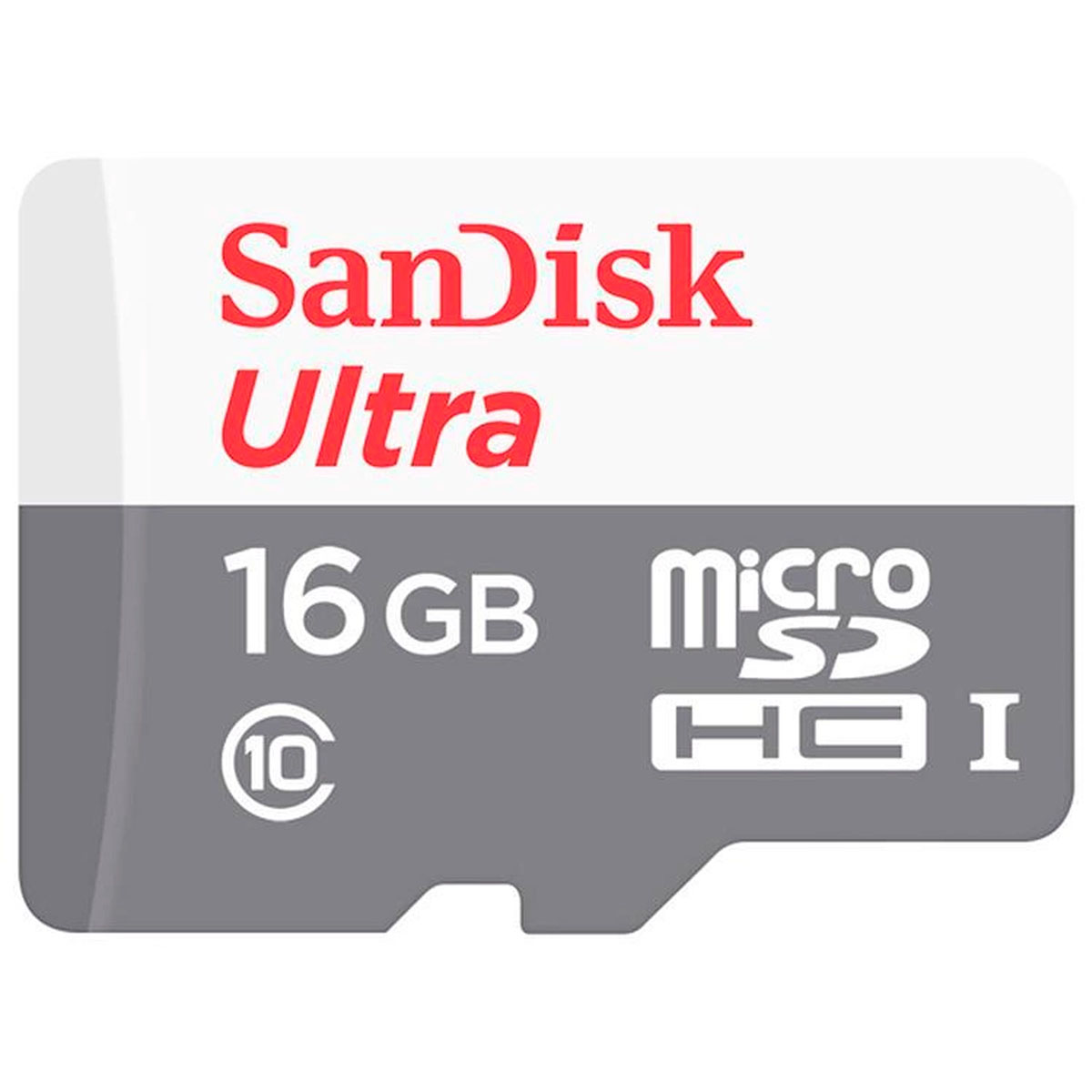 Карта памяти MicroSD 16GB SANDISK Class 10 ultra, без адаптера