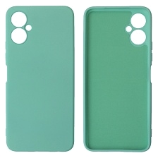 Чехол накладка NANO для TECNO Spark 9 Pro, силикон, бархат, цвет бирюзовый