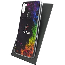 Чехол накладка Vinil для SAMSUNG Galaxy A11 (SM-A115), Galaxy M11 (M115), силикон, рисунок TikTok