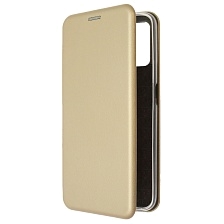 Чехол книжка STYLISH для Realme 8i, экокожа, визитница, цвет золотистый Чехол книжка STYLISH для Realme 8i, экокожа, визитница, цвет золотистый