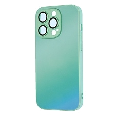 Чехол накладка с поддержкой MagSafe для APPLE iPhone 14 Pro (6.1"), силикон, стекло, защита камеры, цвет зеленый Чехол накладка с поддержкой MagSafe для APPLE iPhone 14 Pro (6.1"), силикон, стекло, защита камеры, цвет зеленый