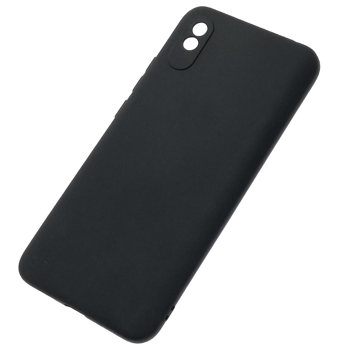 Чехол накладка для XIAOMI Redmi 9A, силикон, цвет черный (уценка) Чехол накладка для XIAOMI Redmi 9A, силикон, цвет черный (уценка)