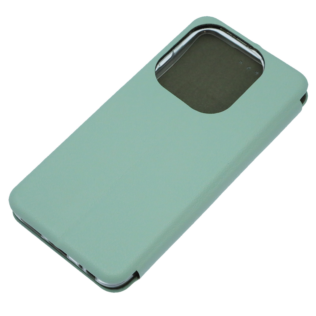Чехол книжка STYLISH для TECNO Spark 20, Spark 20C, экокожа, визитница, цвет мятный Чехол книжка STYLISH для TECNO Spark 20, Spark 20C, экокожа, визитница, цвет мятный