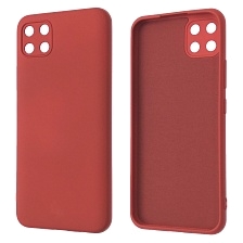 Чехол накладка NANO для Realme C11 2020, силикон, бархат, цвет красная роза Чехол накладка NANO для Realme C11 2020, силикон, бархат, цвет красная роза