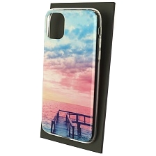 Чехол накладка для APPLE iPhone 11, силикон, рисунок утренний рассвет