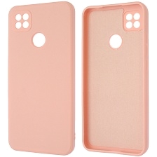 Чехол накладка для XIAOMI Redmi 9C, Redmi 10A, силикон, бархат, цвет розовый песок