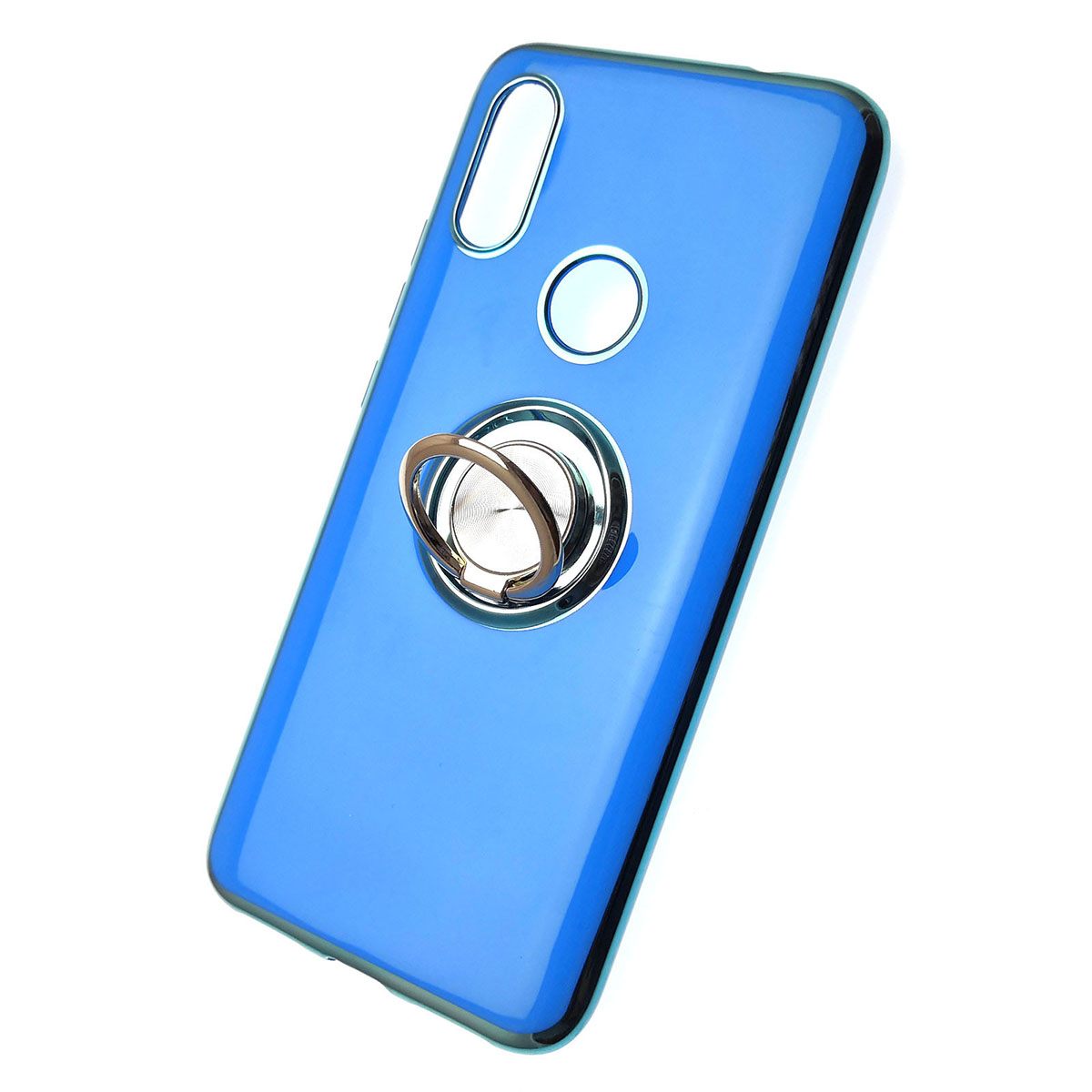 Чехол накладка для XIAOMI Redmi 7, силикон, кольцо держатель, цвет синий. Чехол накладка для XIAOMI Redmi 7, силикон, кольцо держатель, цвет синий.